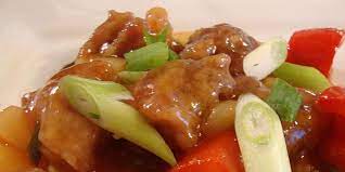 SWEET AND SOUR PORK CHOPS WITH VEGETABLES